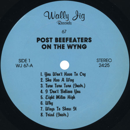 the Byrds lp byrds on the wyng label 1