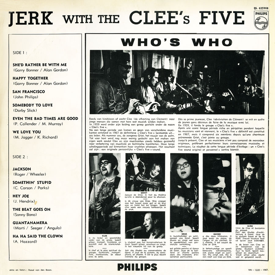 clee's five lp jerk with back cover