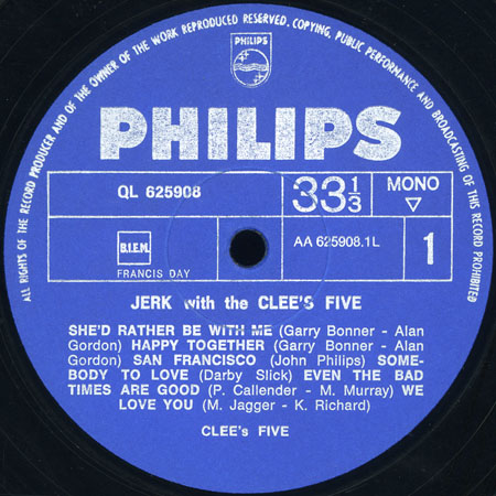 clee's five lp jerk with label 1