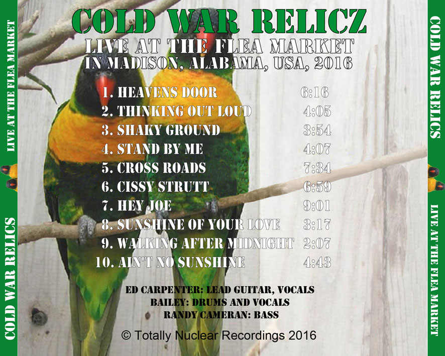 cold war relicz cd live at flea market tray