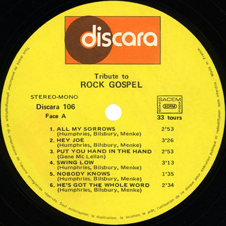 discara band lp tribute to rock gospel label 1