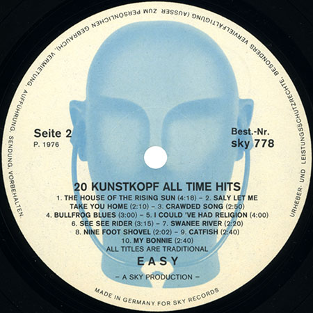 easy LP kunstkopf 20 all time hits label 2