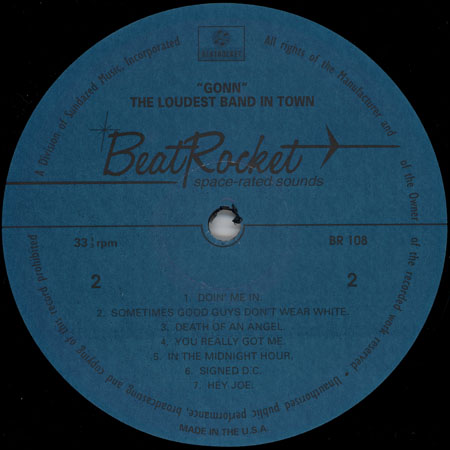 gonn lp loudest band in town label 2