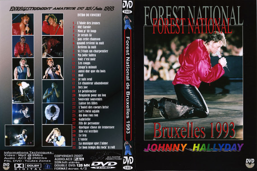 johnny hallyday 1993 06 25 bruxelles dvd front