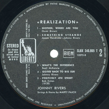johnny rivers lp realization label 2