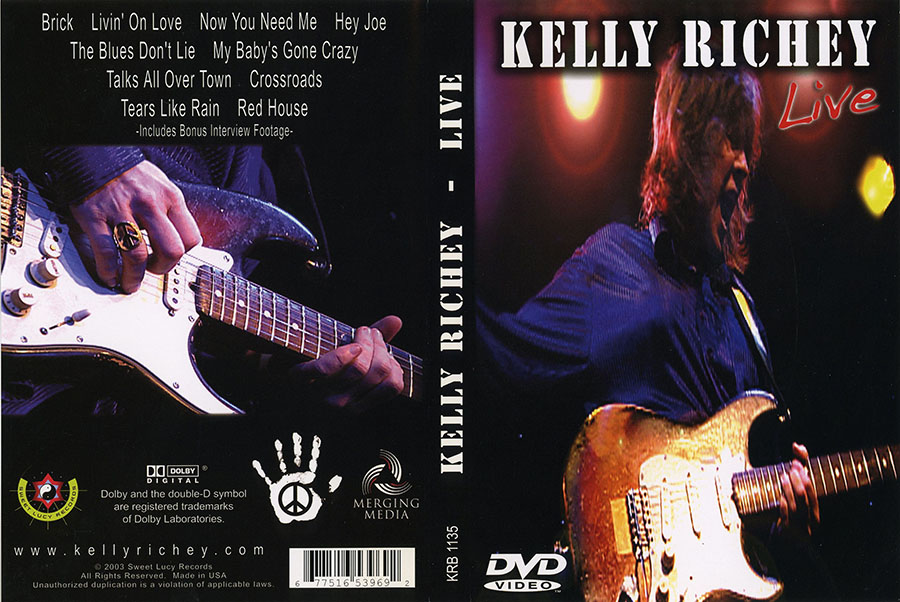 Kelly Richey DVD Live at Club Cafe, Pittsburgh, 2003 cover