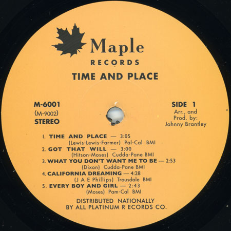 lee moses lp reissue maple time and place label 2
