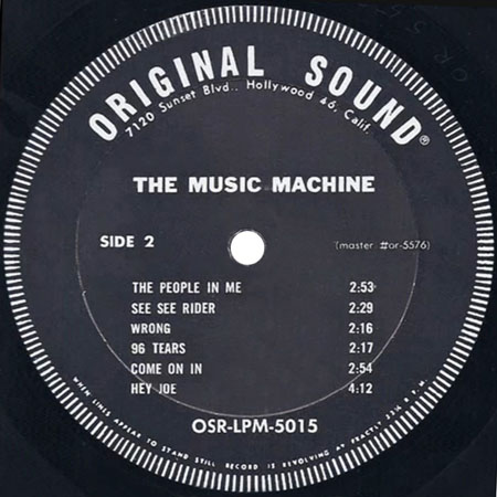 music machine lp turn on mono label 2