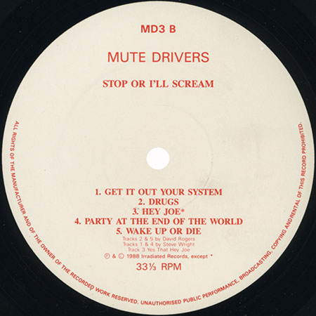 mute drivers lp stop or i'll scream label 2