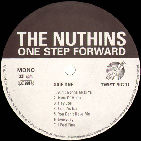 nuthins lp one step forward label 1