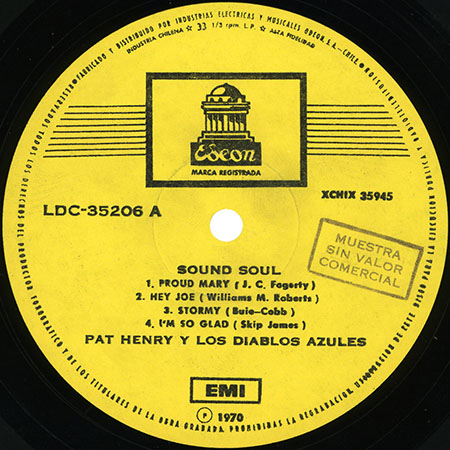 pat henry and the diablos azules lp sound soul label 1