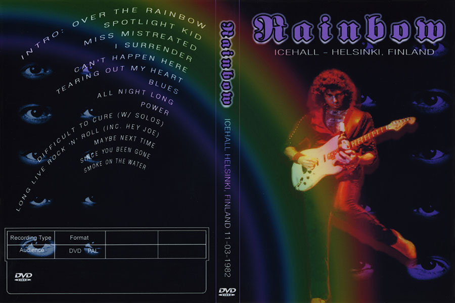 rainbow 1982 11 03 helsinki dvd icehall helsinki cover