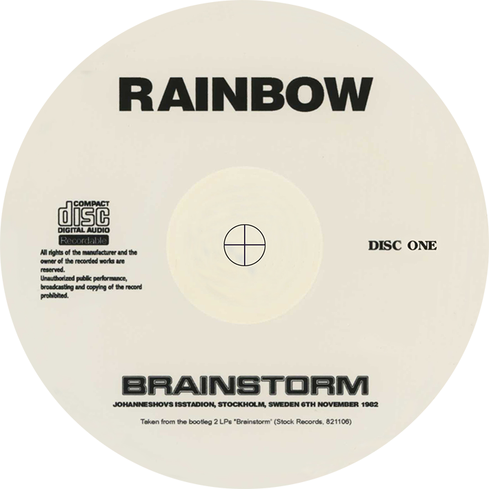 rainbow 1982 11 06 stockholm cd brainstorm  label 1