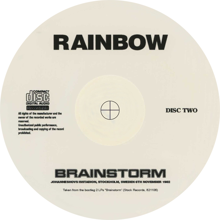 rainbow 1982 11 06 stockholm cd brainstorm  label 2