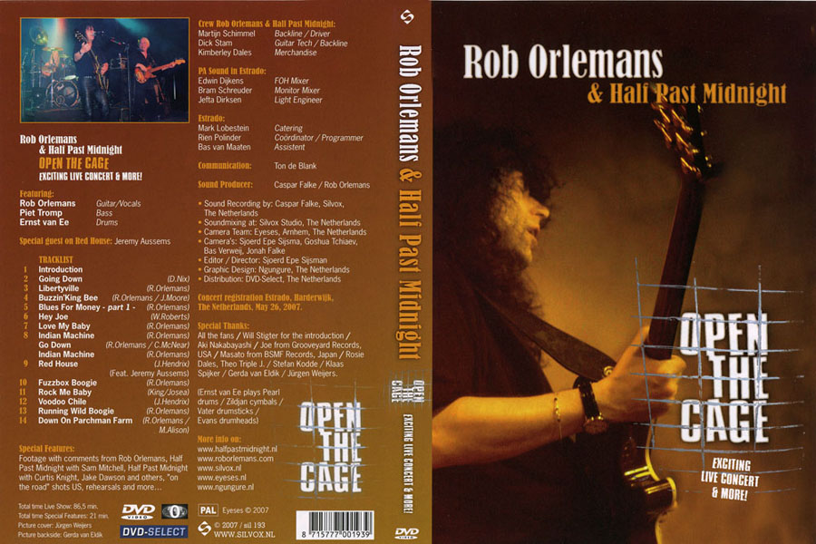 rob orlemans dvd open cage front 