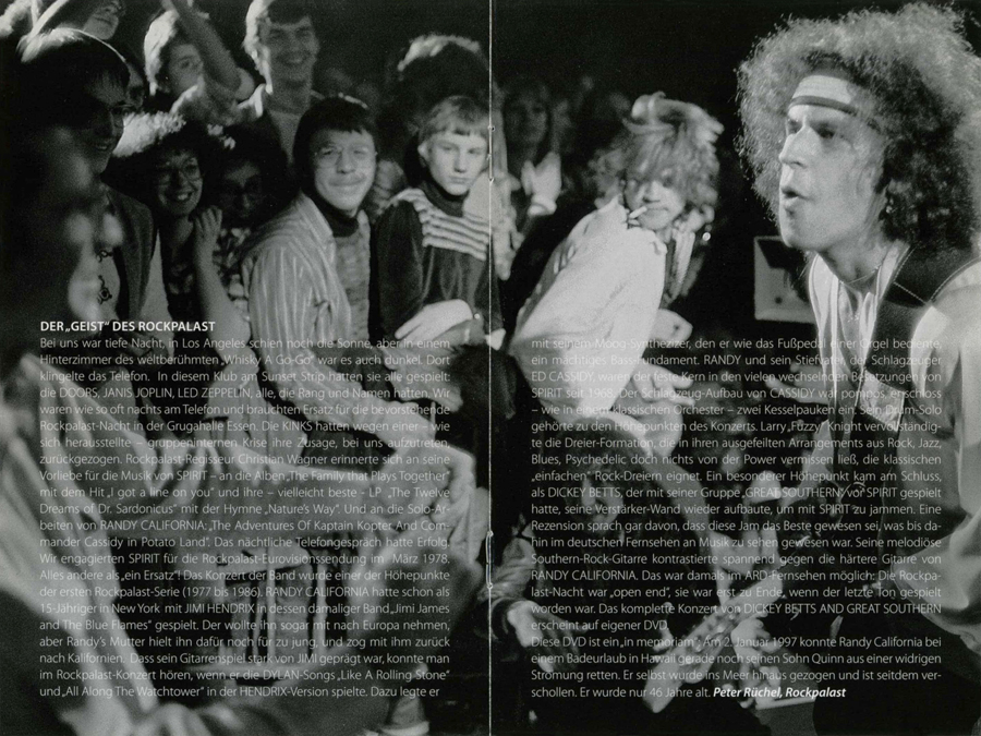 Spirit DVD live at Rockpalast booklet 3