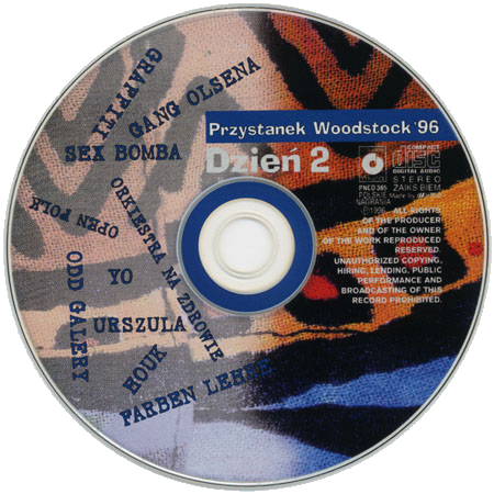 swawolny dyzio cd 2 woodstock 96 Label