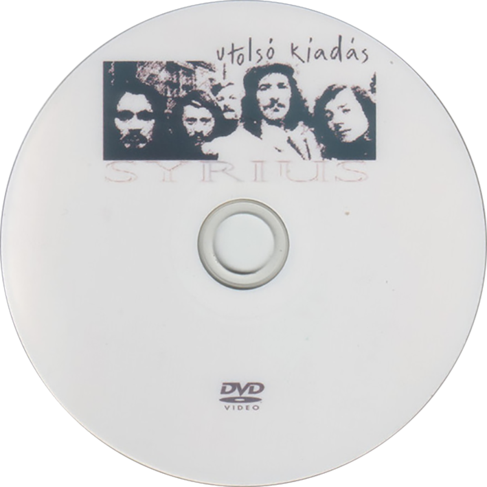 Syrius CD DVD Utolso Kiadas original label DVD