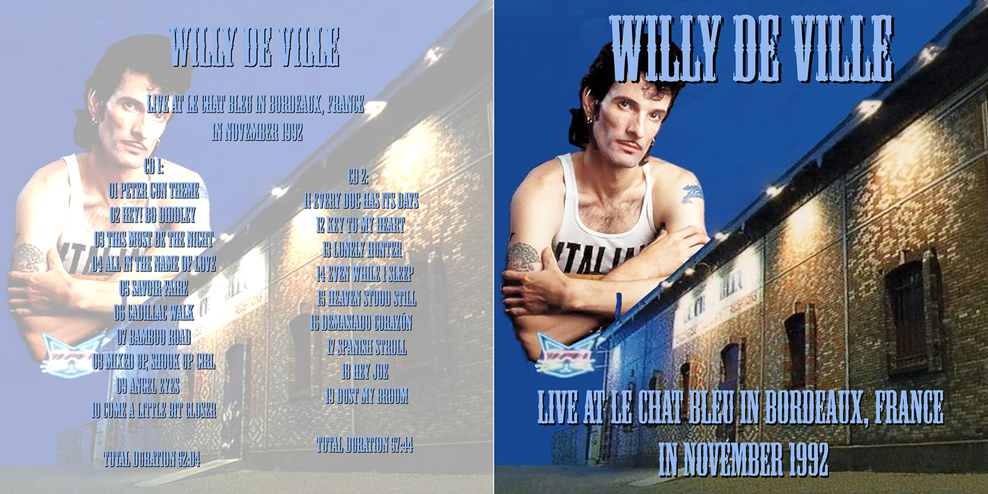 willy deville 1992 11 00 cd le chat bleu bordeaux cover
