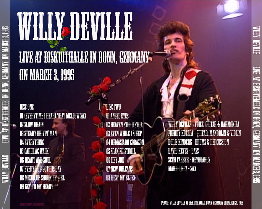 willy deville 1995 03 03 cd biskuithalle bonn germany tray