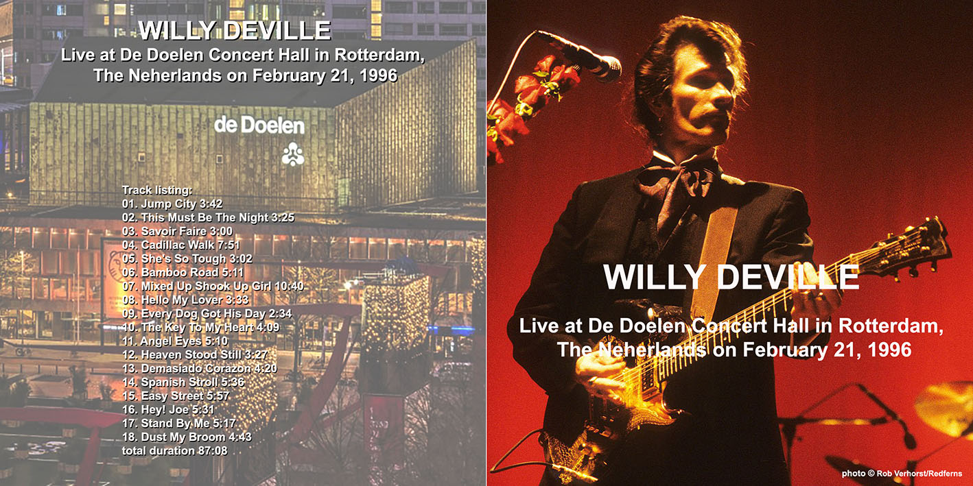 willy deville 1996 02 21 cd live at de doelen rotterdam cover
