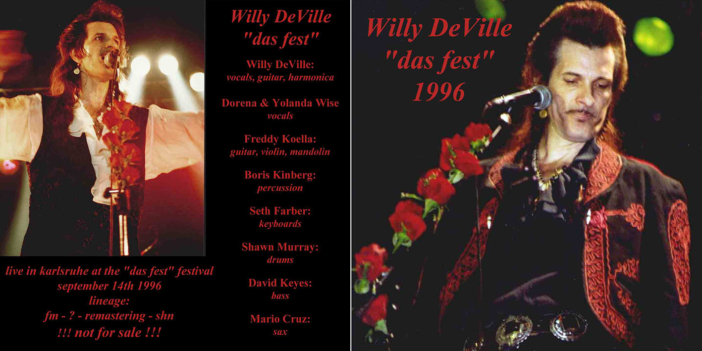 willy deville 1996 09 14 cd das fest karlsruhe germany cover