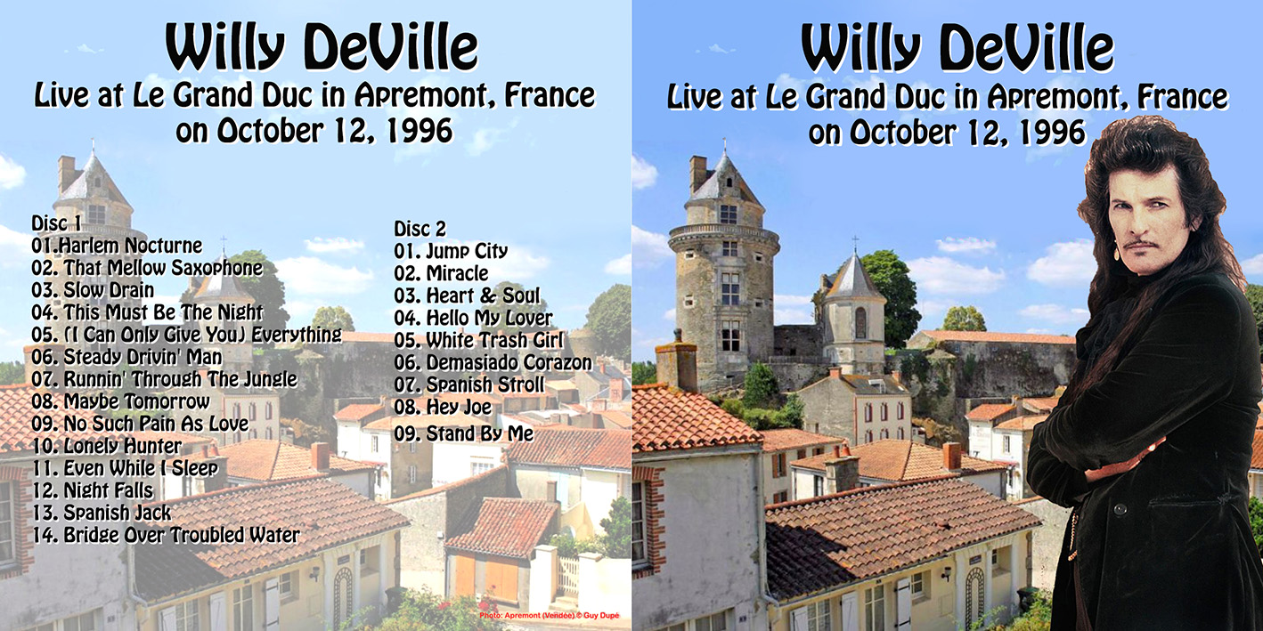 willy deville 1996 10 12 cd le grand duc apremont france cover