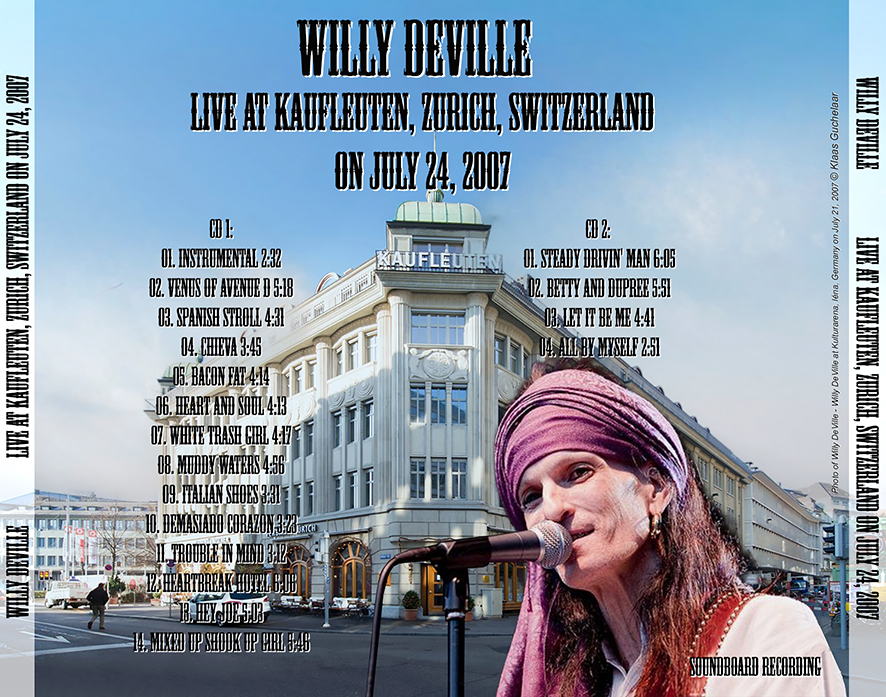 willy deville 2007 07 24 cd kaufleuten zurich switzerland tray