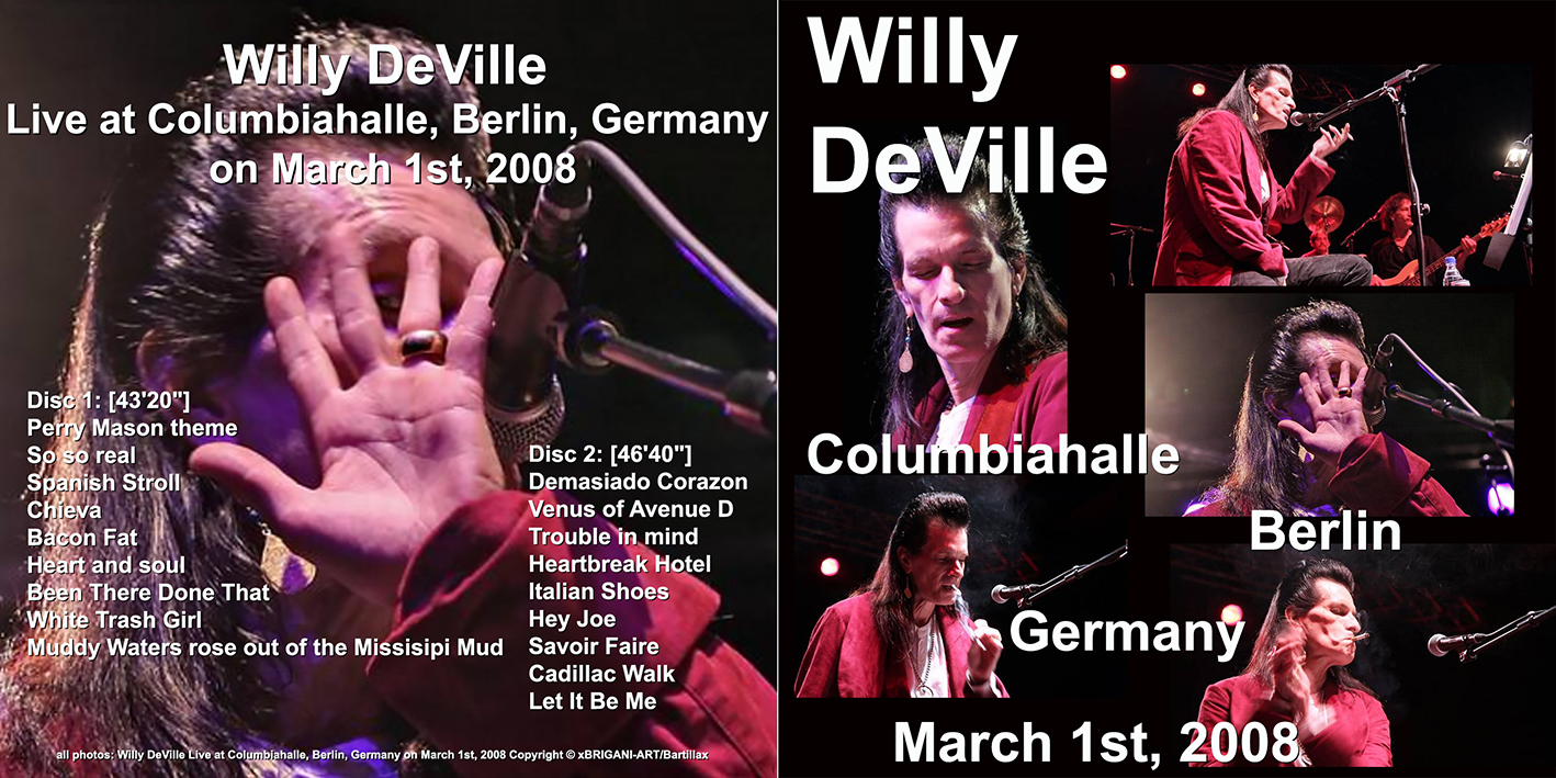 willy deville 2008 03 01 cd columbiahalle berlin germany cover