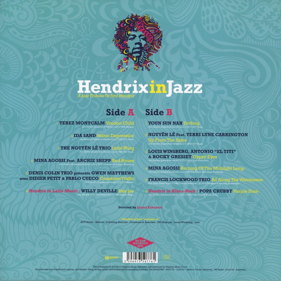 Willy Deville LP Hendrix In Jazz back