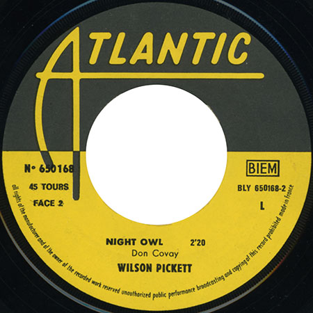 wilson pickett single hey joe, night owl france label 2