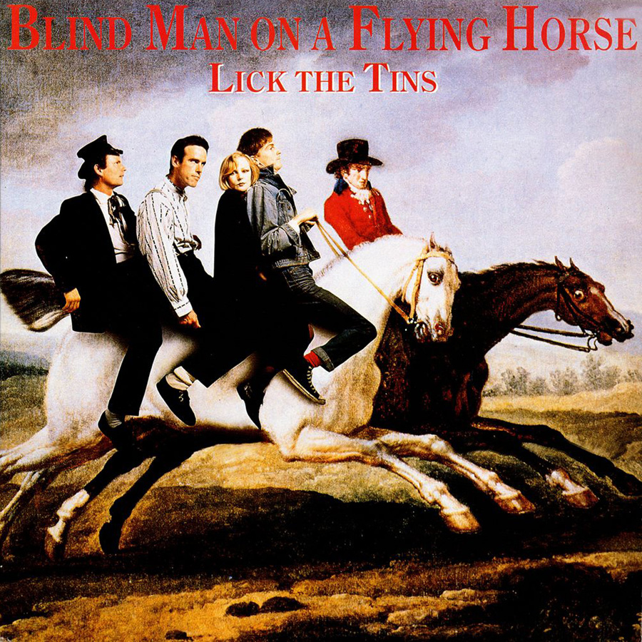 Lick The Tins LP Blind Man On a Flying Horse mooncrest  front
