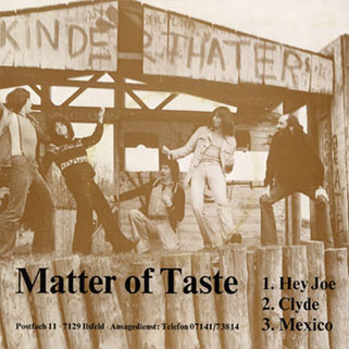 matter of taste ep backcover