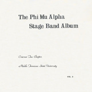 phi mu alpha stage band album front