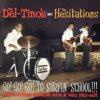 del tino's hesitations cd go go go to surfin'school front