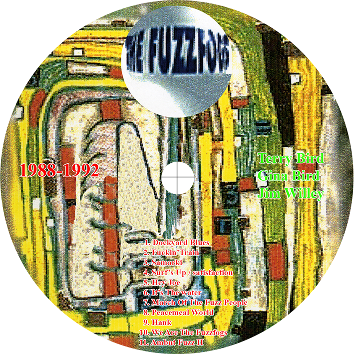 fuzzfogs cd the fuzzfogs 1988-1992 label made by myself