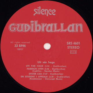 Gudibrallan LP Uti Var Hage 1970 1st pressing label A