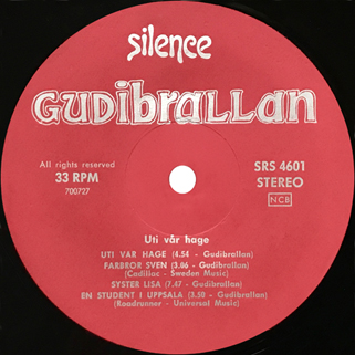 Gudibrallan LP Uti Var Hage 1971 label A