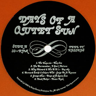 hazards lp days of a quiet sun sunburst vinyl label 1