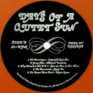 hazards lp days of a quiet sun sunburst vinyl label 2