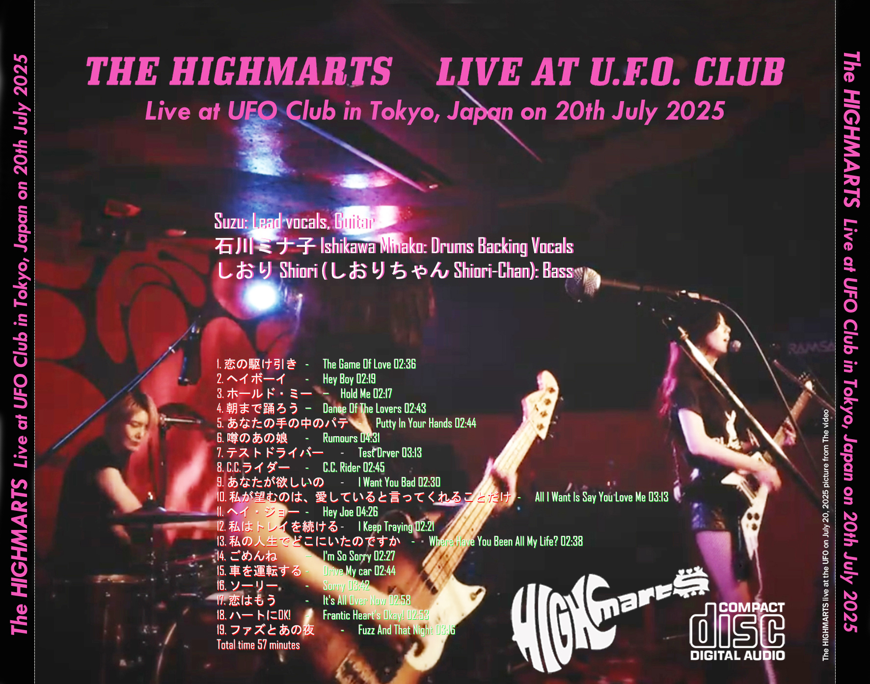 Highmarts streaming CD live at UFU 2025 tray