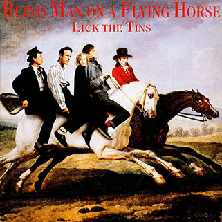 Lick The Tins LP Blind Man On a Flying Horse mooncrest front