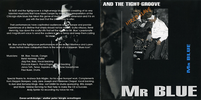 Mr Blue and The Tight Groove CD Hired Slave promo cover out