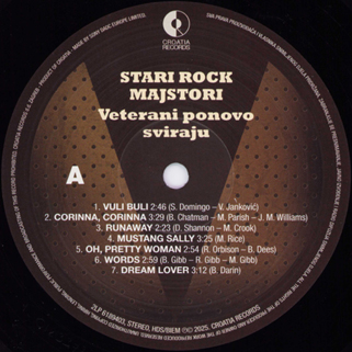 Stari Rock Majstori LP Veterani Ponovo Sviraju label A