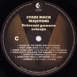 Stari Rock Majstori LP Veterani Ponovo Sviraju label C