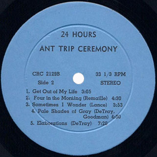 ant trip ceremony lp CRC 24 hours label 2
