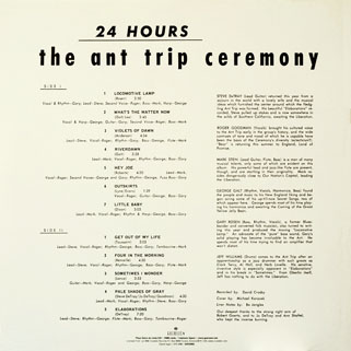 ant trip ceremony lp guerssen24 hours back cover