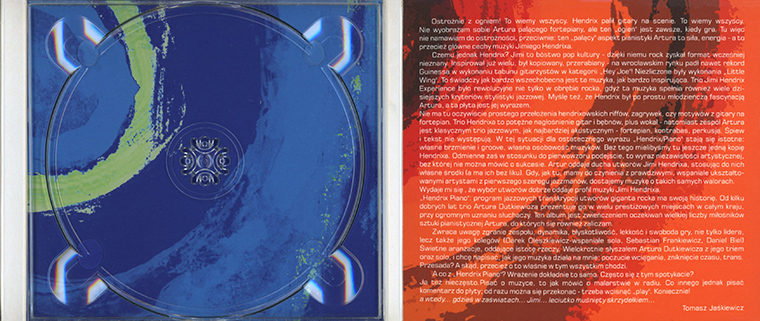Artur Dutkiewicz CD Hendrix Piano cover in right