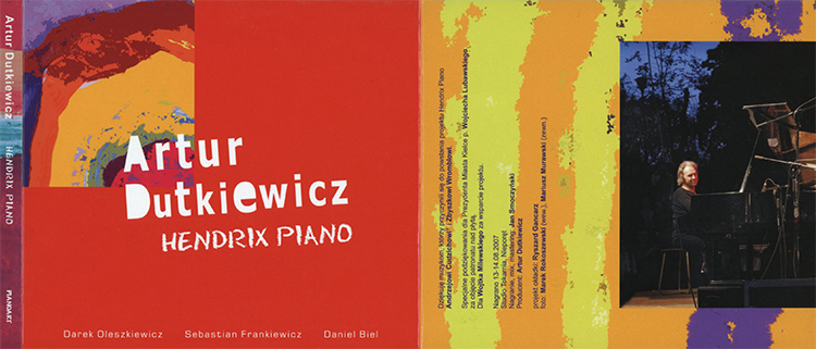 Artur Dutkiewicz CD Hendrix Piano cover out right