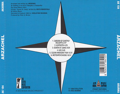arzachel cd akarma blue ak 184 russia 2002 tray
